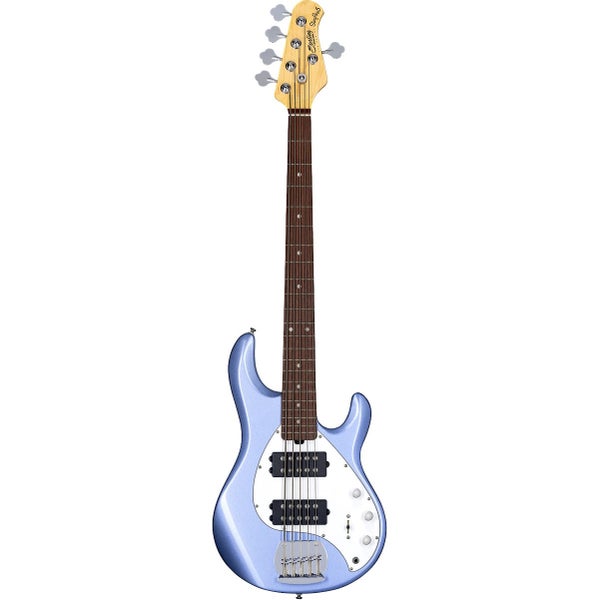 Sterling by Music Man StingRay Ray5 HH Lake Blue Metallic basse électrique 5 cordes