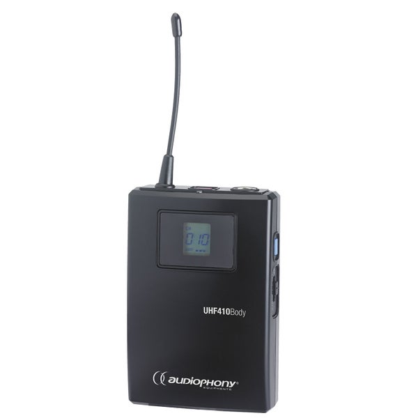 Audiophony UHF410-Body Beltpack Transmitter 823-832 / 863-865 MHz