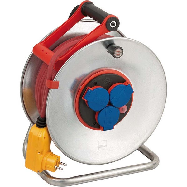 Brennenstuhl Garant Bretec 1198860 câble sur enrouleur pour utilisation extérieure avec mise à la terre, 40 m