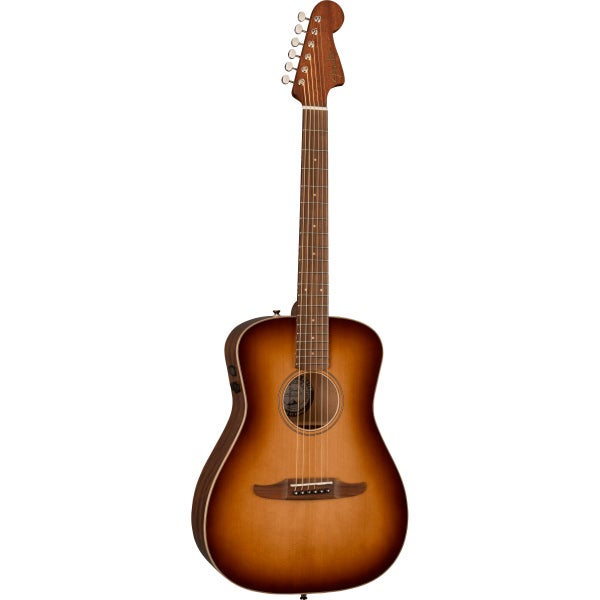 Fender Malibu Classic Gloss Aged Cognac Burst guitare folk électro-acoustique avec housse