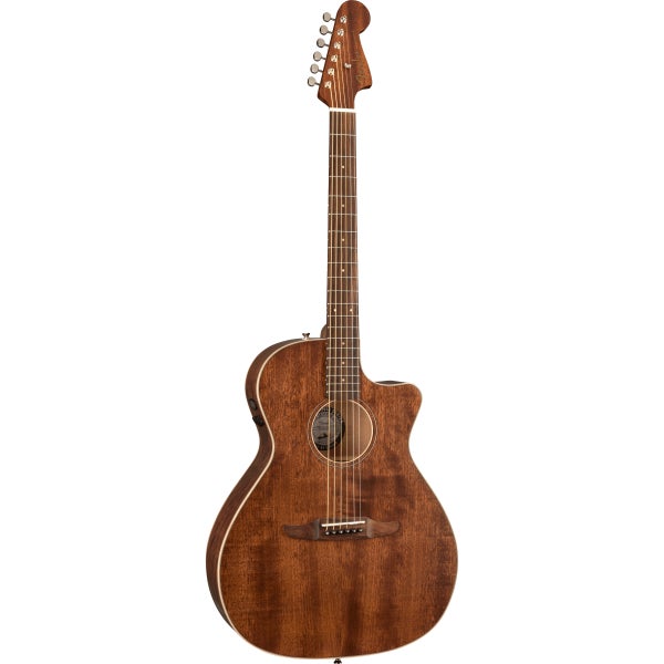 Fender Newporter Special Mahogany Natural Satin guitare folk électro-acoustique avec housse