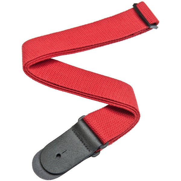 D'Addario 50CT05 Cotton Guitar Strap (Red)