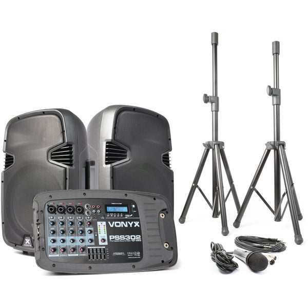 Vonyx PSS302 Portable 300W Speaker Set