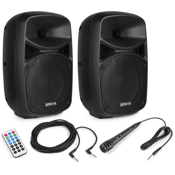 Vonyx VPS082A Plug & Play 400W set d'enceintes