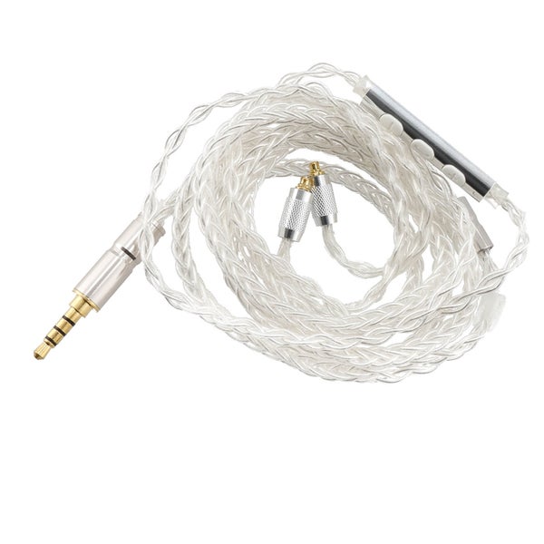 Devine EM-CAB-MB In-Ear Monitor Audio Cable with Microphone/Remote (Silver)