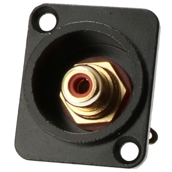 Devine RCADF-BR Black RCA Socket Chassis (Red)