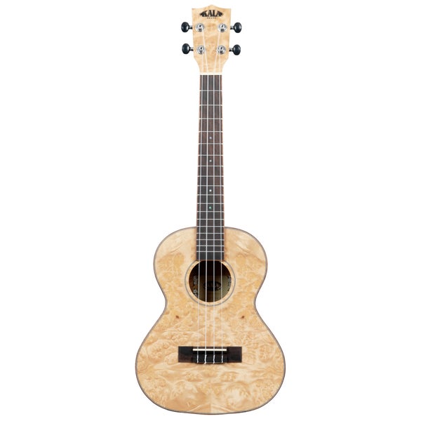 Kala KA-CARA-BUR-T Salted Caramel Exotic Burl ukulélé ténor avec housse