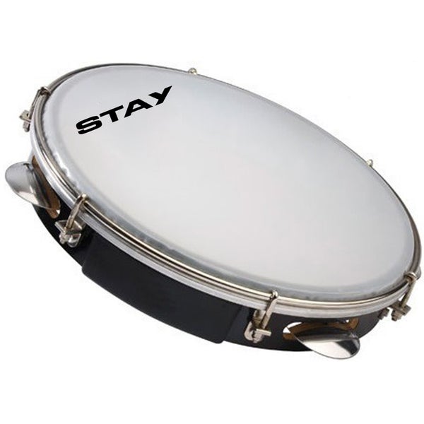 Stay Music 3430ST Pandeiro peau blanche 10 pouces
