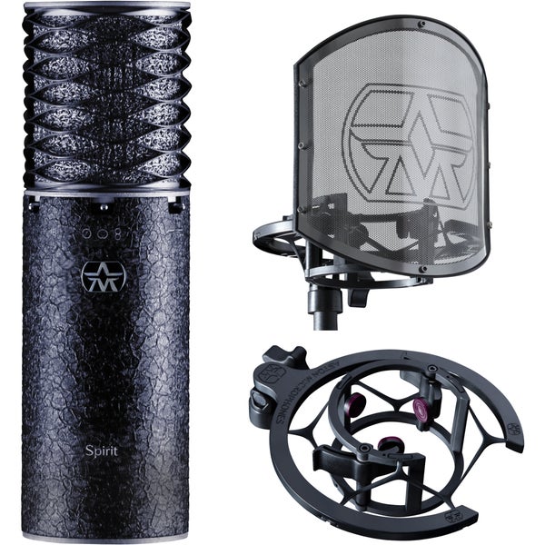 Aston Microphones Spirit Black Bundle Large-Diaphragm Condenser Microphone