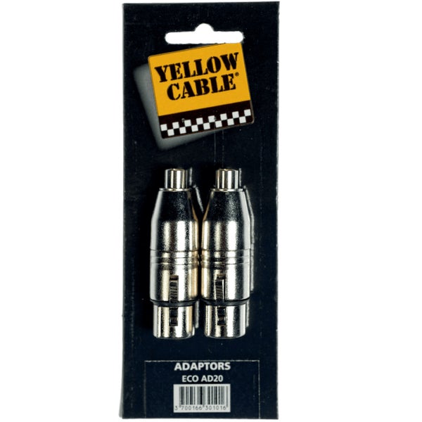 Yellow Cable AD20 adaptateur RCA femelle - XLR femelle (lot de 2)