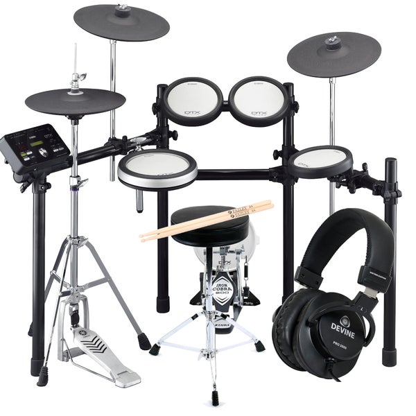 Yamaha DTX582K Electronic Drum Kit + Throne, Sticks and Headphones
