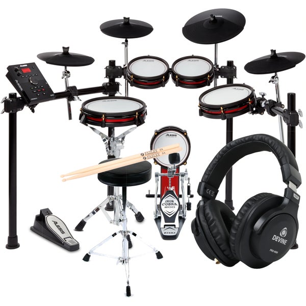 Alesis Crimson II Special Edition Mesh Kit with Hardware, Drum Sticks and Headphones