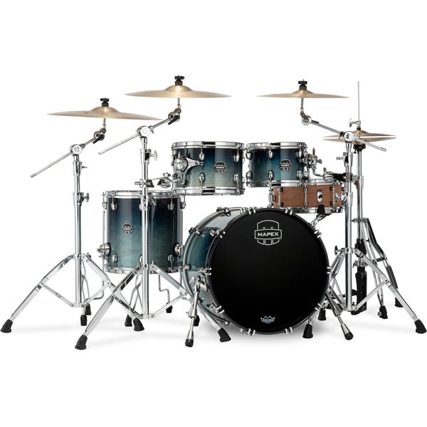 Mapex Saturn SR504XRJ Teal Blue Fade 4-Piece Shell Set