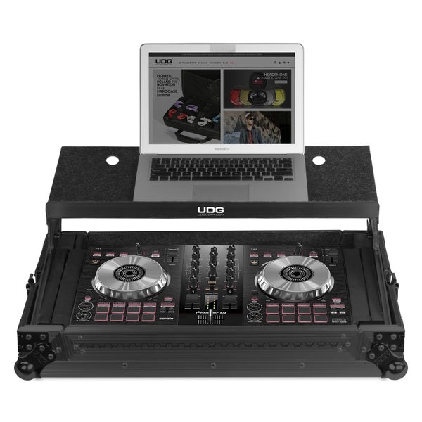 UDG U91019BL flight case universel XL pour contrôleur DJ avec plateau pour ordinateur portable