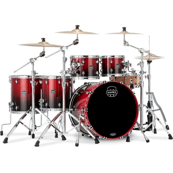 Mapex Saturn SR628XRQ Scarlet Fade 5-Piece Rock Shell Set