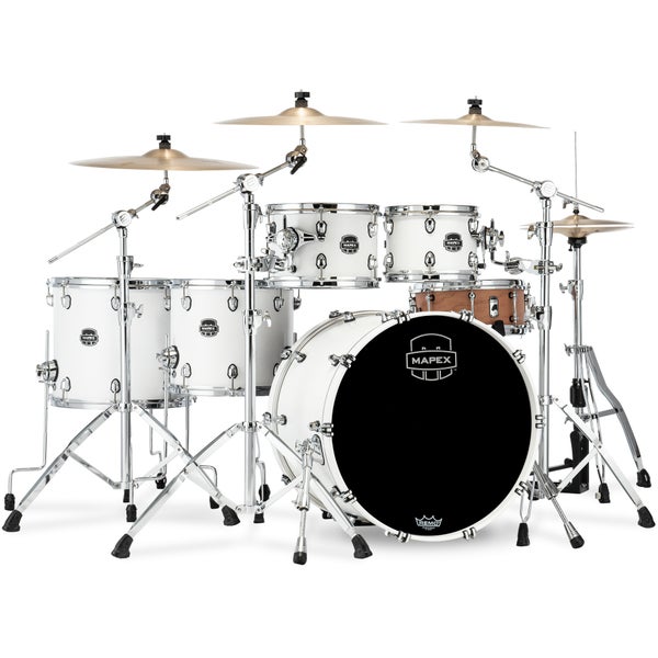 Mapex Saturn SR628XURM Satin White 5-Piece Shell Set