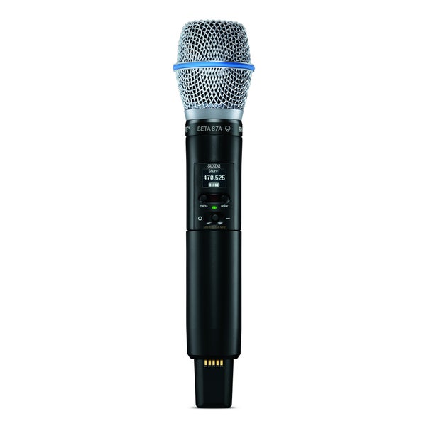 Shure SLXD2/B87A-S50 Handheld Microphone Transmitter with Beta87a Capsule (823-832 MHz)