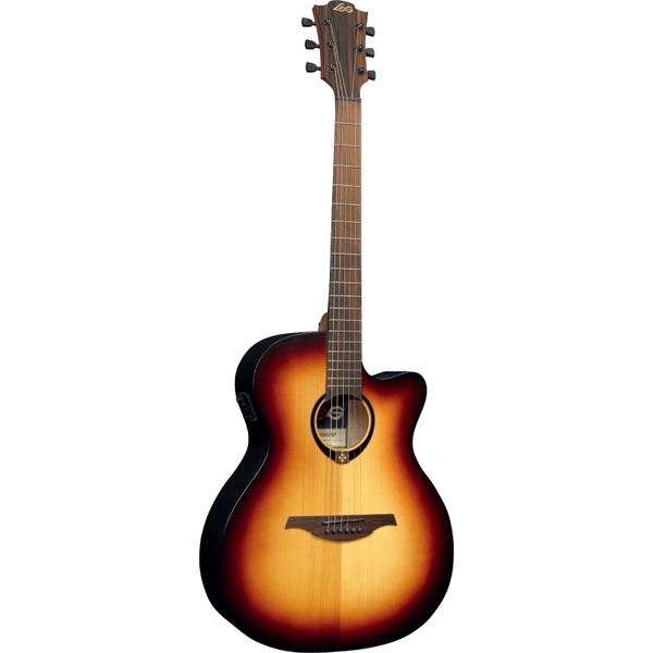 LAG Guitars Tramontane 70 T70ACE-BRB Brown Burst guitare folk électro-acoustique