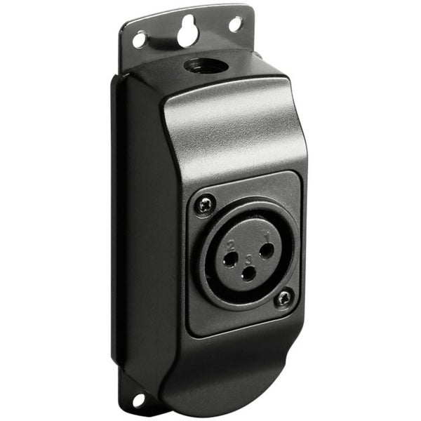 Adam Hall SLED 1 B XLR 3 Wall Mount for 3-pin XLR Gooseneck Lamp