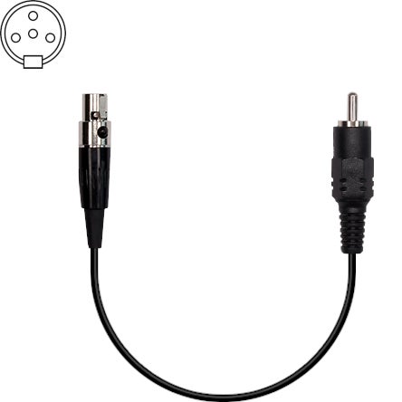Catchbox Mod AKG Cable RCA - mini-XLR 3 broches pour systèmes AKG