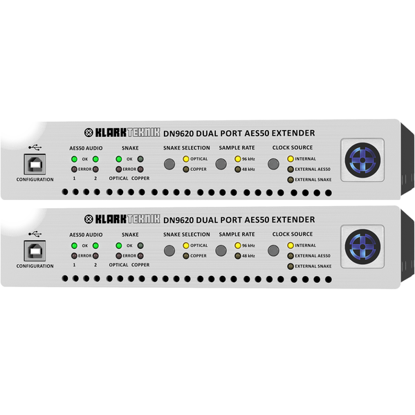 Klark Teknik DN9620 AES50 Extender & Multiplexer (Set of 2)