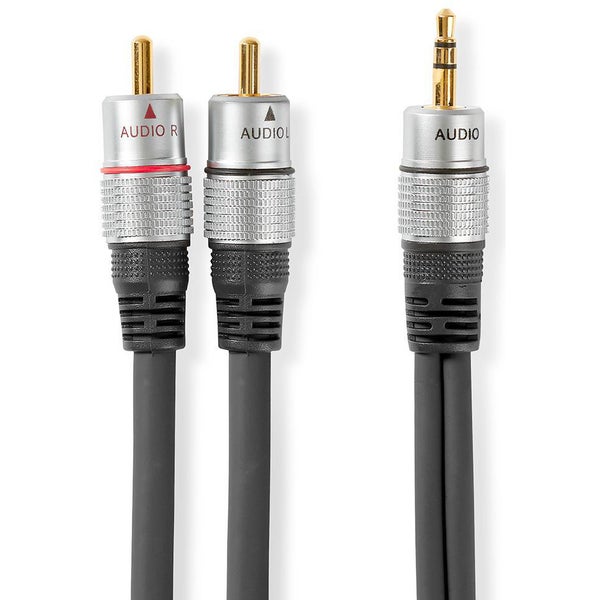 Nedis CAGC22200AT25 câble audio stéréo jack 3,5 mm - 2x RCA mâle 2,5 mètres