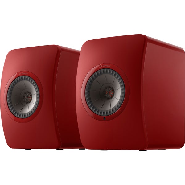 KEF LS50 Wireless II Crimson Red paire d'enceintes Hi-Fi