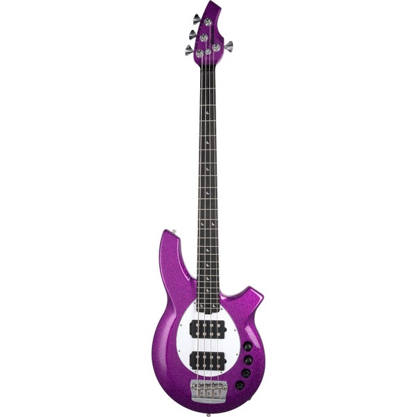 Music Man Bongo 4 HH Fuschia Sparkle basse électrique avec étui