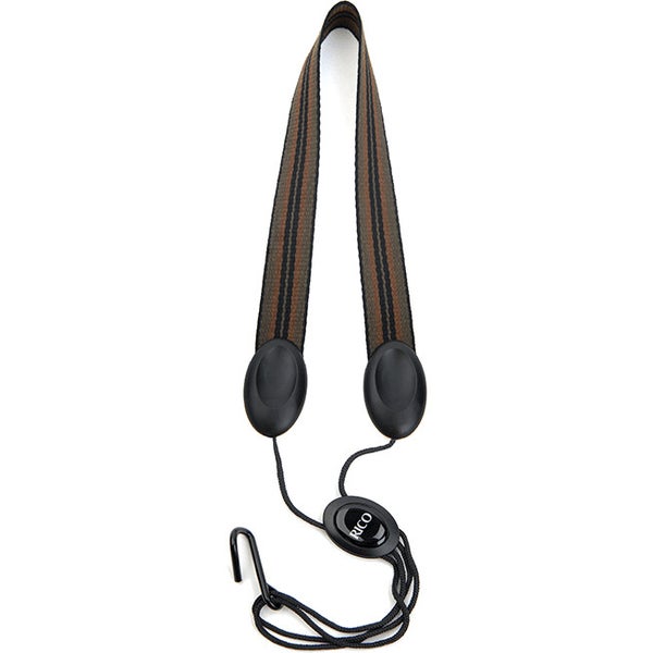 D'Addario Woodwinds SLA08 Rico Saxophone Strap Jazz Stripes 2 pour saxophone baryton et ténor
