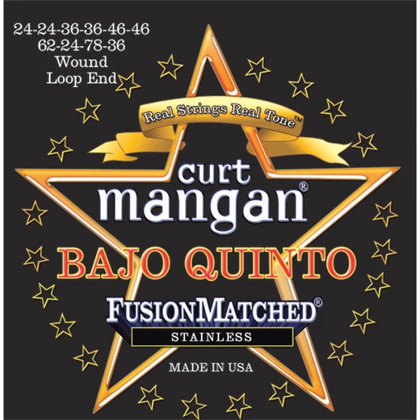 Curt Mangan Bajo Quinto Stainless jeu de cordes