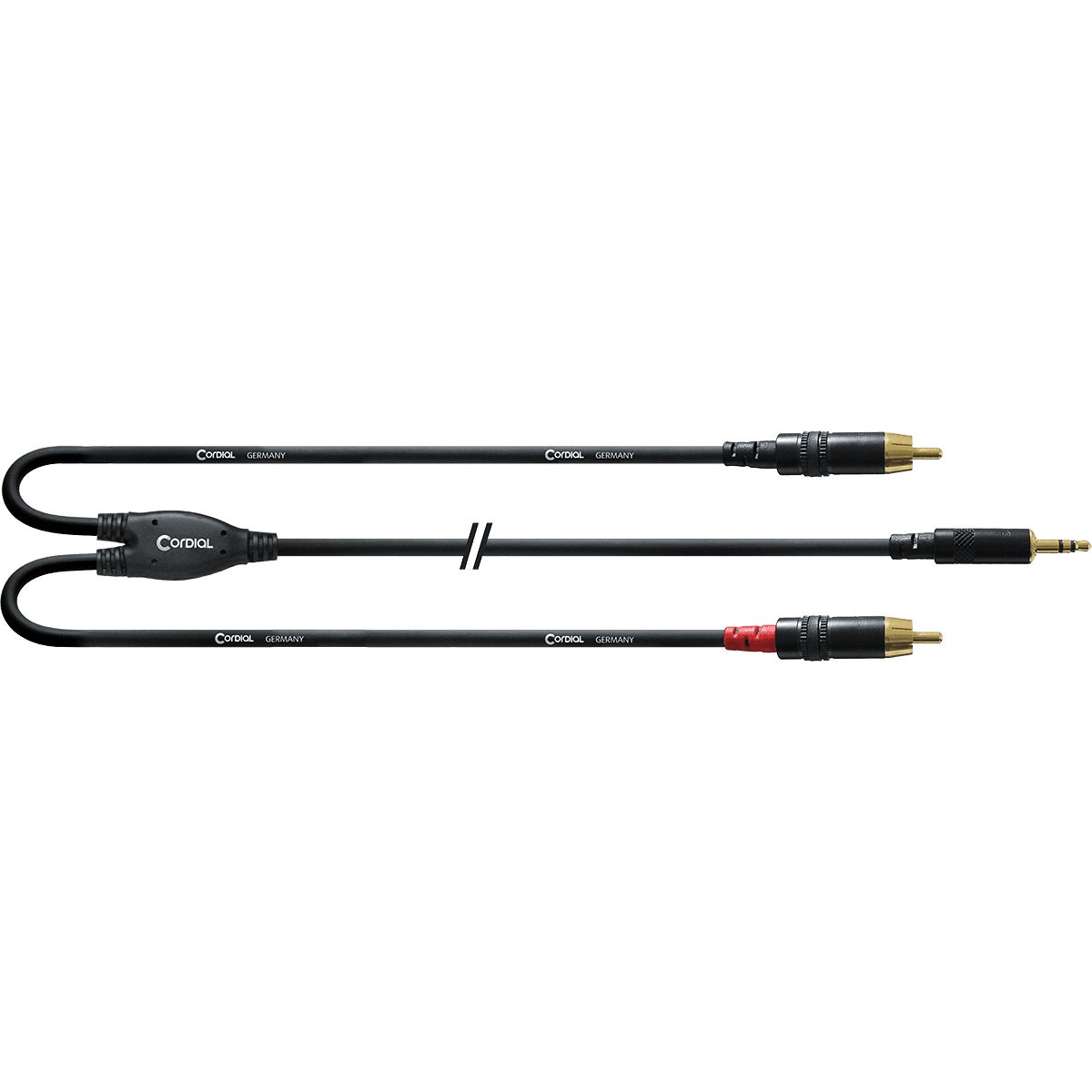 Cordial CFY6WCC Intro TRS Mini-Jack to 2x RCA, 6m (Black) - Bild 2