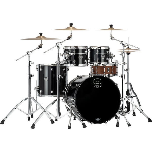 Mapex SE529XM Saturn Evolution Maple Rock Piano Black 4-Piece Shell Set
