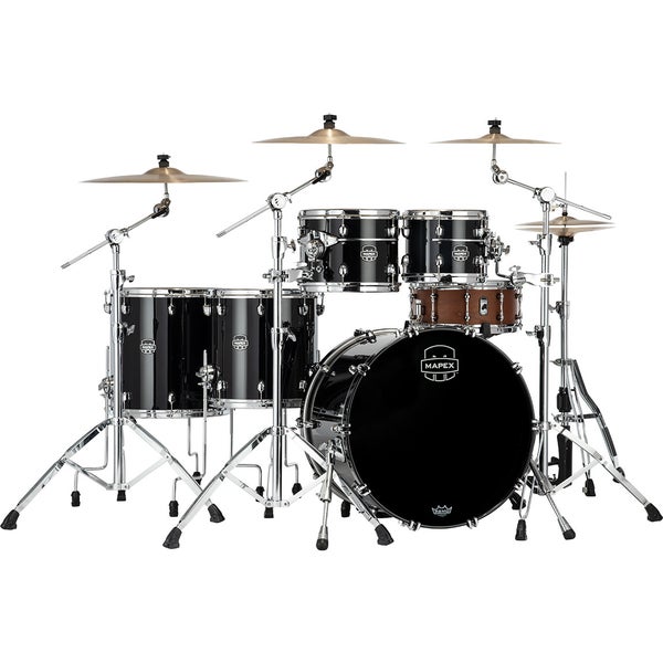 Mapex SE628XM Saturn Evolution Maple Workhorse Piano Black 5-Piece Shell Set