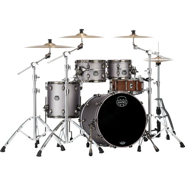 Mapex SE504XM Saturn Evolution Maple Fusion Gun Metal Grey 4-Piece Shell Set