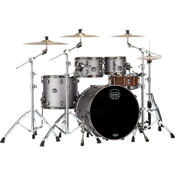 Mapex SE529XEM Saturn Evolution Maple Classic Gun Metal Grey 4-Piece Shell Set