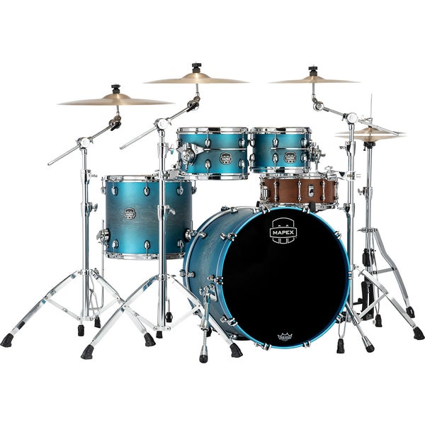 Mapex SE529XEM Saturn Evolution Maple Classic Exotic Azure Burst 4-Piece Shell Set