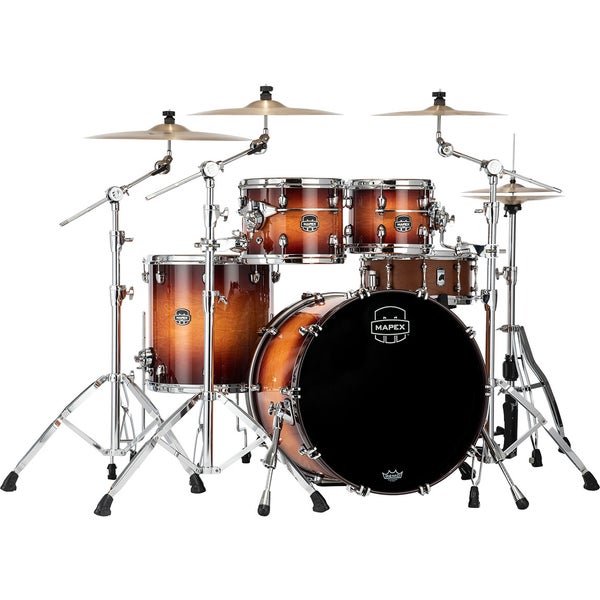 Mapex SE529XM Saturn Evolution Maple Rock Exotic Sunburst 4-Piece Shell Set