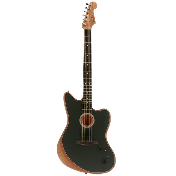 Fender American Acoustasonic Jazzmaster Tungsten avec housse deluxe