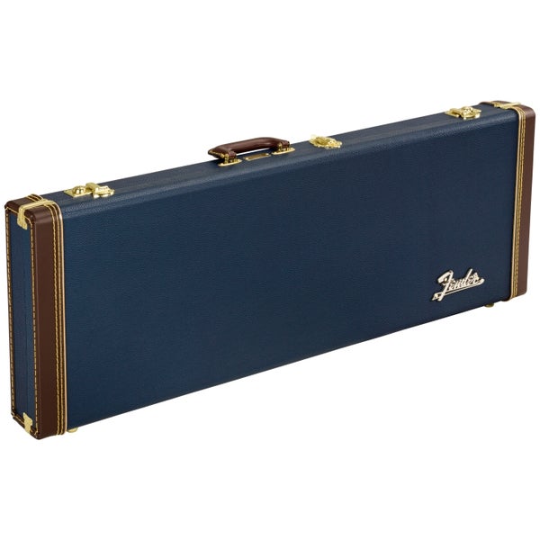 Fender Classic Series Wood Case for Stratocaster/Telecaster (Navy Blue)