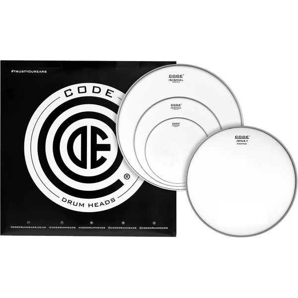 Code Drum Heads TPSIGCTDR Signal Rock Pack 10-12-16-inch Coated Tom Drumheads + 14-inch Coated Snare Drumhead