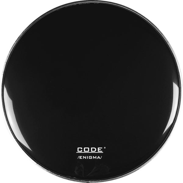 Code Drum Heads EBLR24 Enigma Black 24" Bass Drum Head with Damping Ring