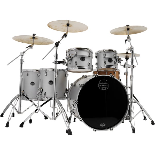 Mapex SE628XBPD Saturn Evolution Birch Stage+ Iridium Silver 5-Piece Shell Set