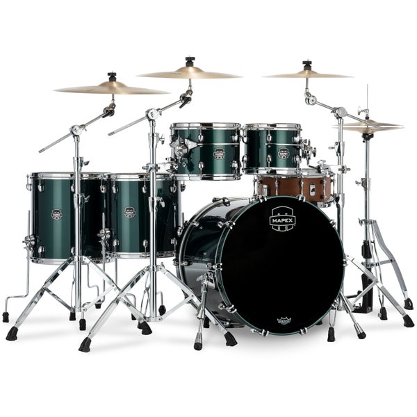 Mapex SE628XBPQ Saturn Evolution Birch Stage+ Brunswick Green 5-Piece Shell Set