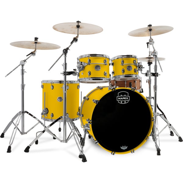 Mapex SE529XBPM Saturn Evolution Birch Stage Rock Tuscan Yellow 4-Piece Shell Set