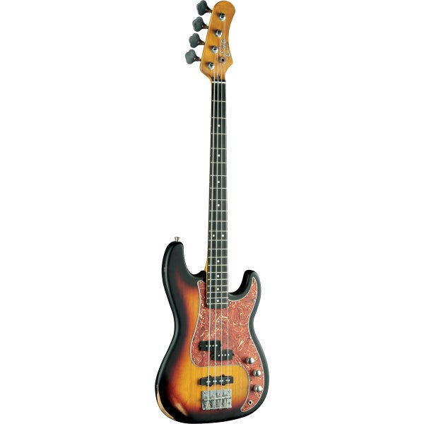 EKO VPJ280V Relic Sunburst Electric Bass Guitar