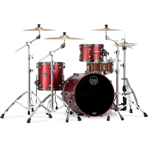 Mapex SE401XHBPA Saturn Evolution Hybrid Club Tuscan Red 3-Piece Shell Set