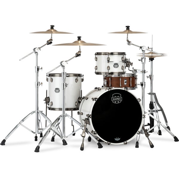 Mapex SE401XHBPI Saturn Evolution Hybrid Club Polar White 3-Piece Shell Set