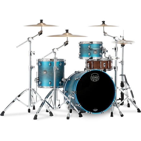 Mapex SE401XHPT Saturn Evolution Hybrid Club Exotic Azure Burst 3-Piece Shell Set