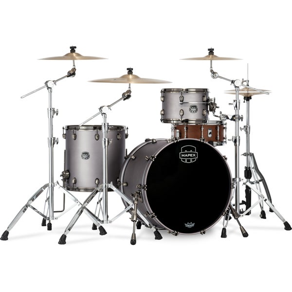 Mapex SE426XHBPG Saturn Evolution Hybrid Rock Gun Metal Gray 3-Piece Shell Set