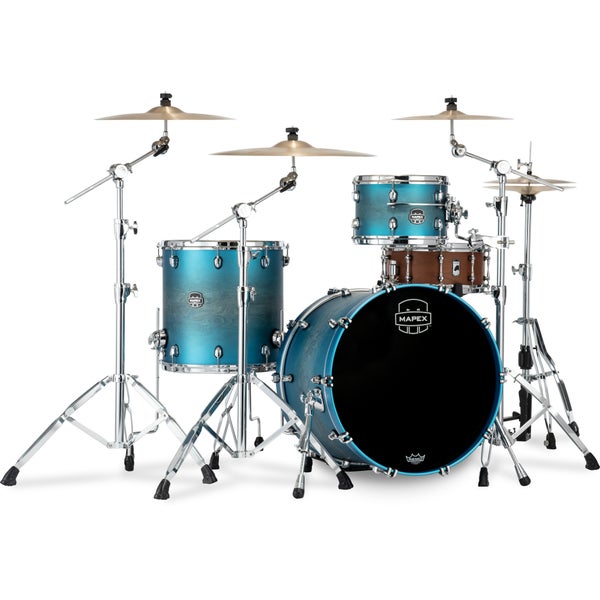 Mapex SE426XHPT Saturn Evolution Hybrid Rock Exotic Azure Burst 3-Piece Shell Set